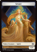 Spirit (0008) // Spirit (0009) Double-Sided Token [Tarkir: Dragonstorm Tokens]