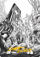 Lukka, Bound to Ruin Art Card (Gold-Stamped Signature) [Phyrexia: All Will Be One Art Series]