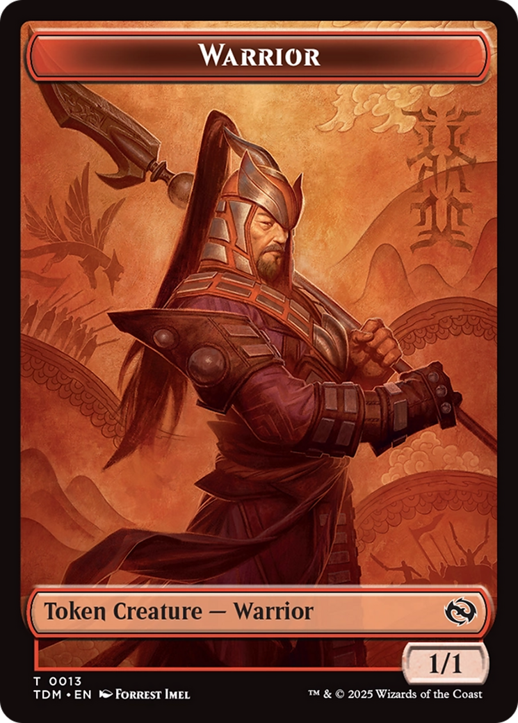 Goblin // Warrior Double-Sided Token [Tarkir: Dragonstorm Tokens]