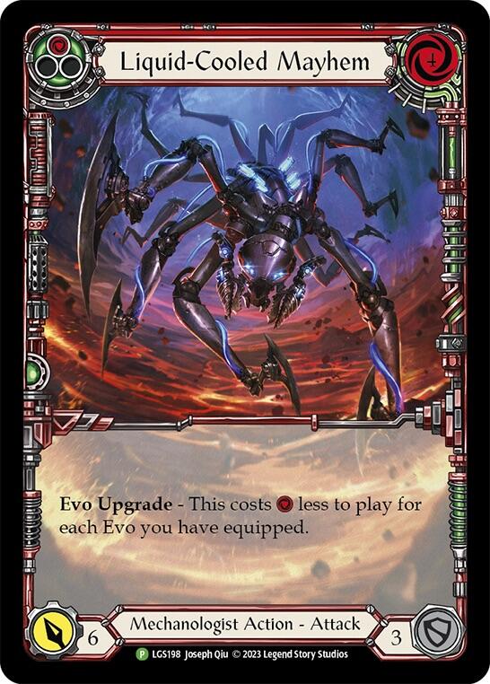 Liquid-Cooled Mayhem (Red) [LGS198] (Promo)  Rainbow Foil