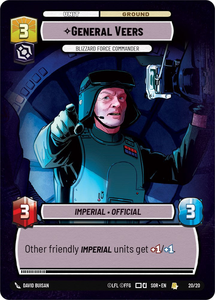 General Veers - Blizzard Force Commander (20/20) [Spark of Rebellion: Weekly Play]