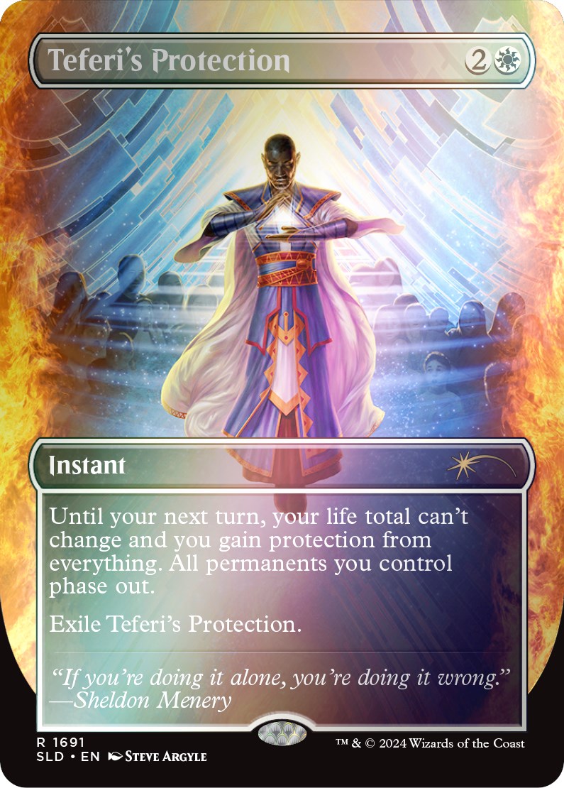 Teferi's Protection (1691) (Rainbow Foil) [Secret Lair: Sheldon's Spellbook]
