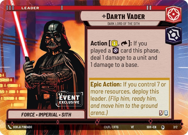 Darth Vader - Dark Lord of the Sith (2/2) (Hyperspace) (Event Promo) (2/2) [Miscellaneous]