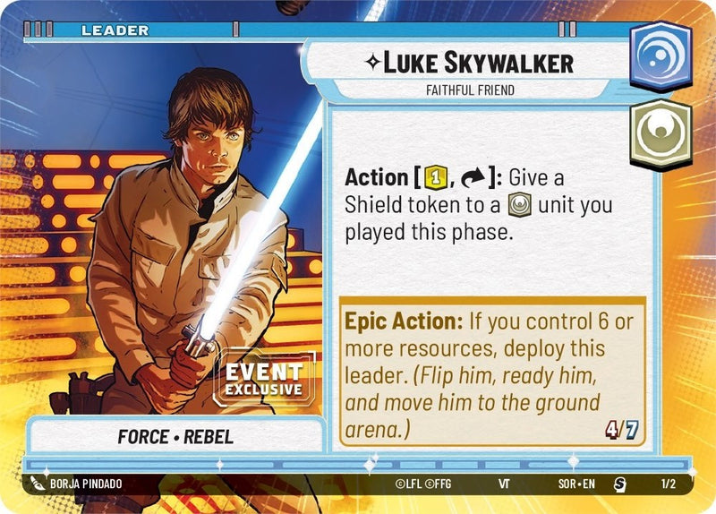 Luke Skywalker - Faithful Friend (1/2) (Hyperspace) (Event Promo) (1/2) [Miscellaneous]