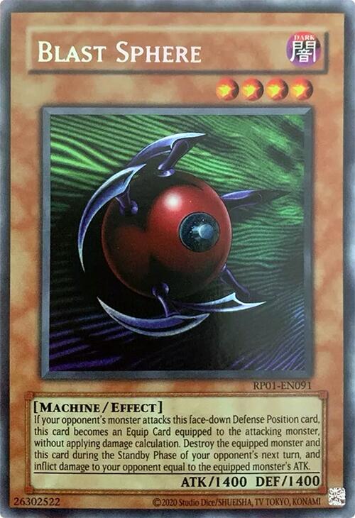 Blast Sphere [RP01-EN091] Secret Rare
