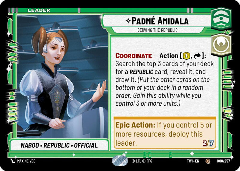 Padme Amidala - Serving the Republic (008/257) (008/257) [Twilight of the Republic]