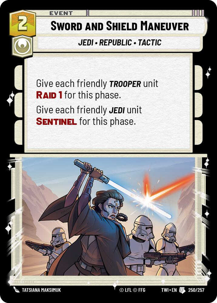 Sword and Shield Maneuver (250/257) (250/257) [Twilight of the Republic]