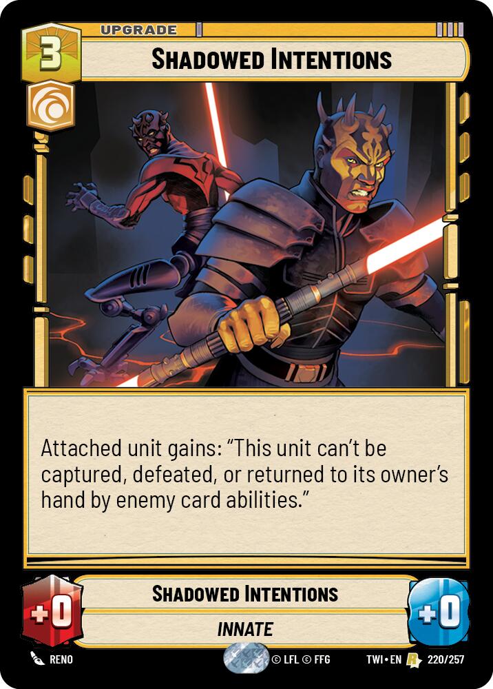 Shadowed Intentions (220/257) (220/257) [Twilight of the Republic]