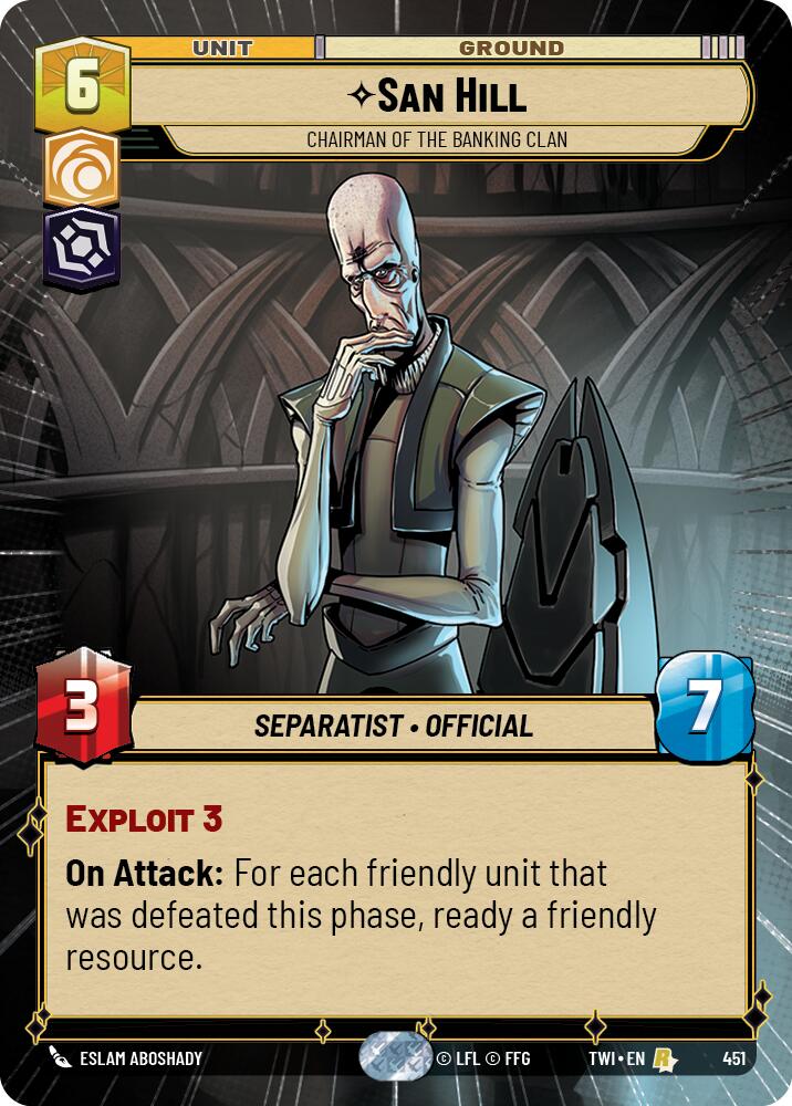 San Hill - Chairman of the Banking Clan (451) (Hyperspace) (451) [Twilight of the Republic]