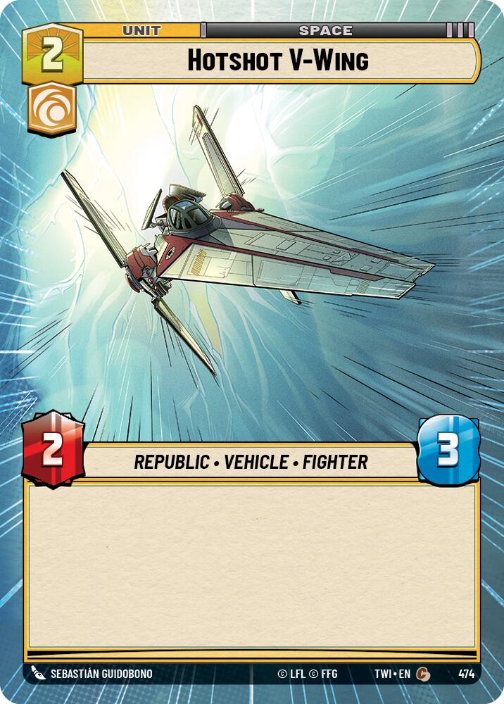 Hotshot V-Wing (474) (Hyperspace) (474) [Twilight of the Republic]