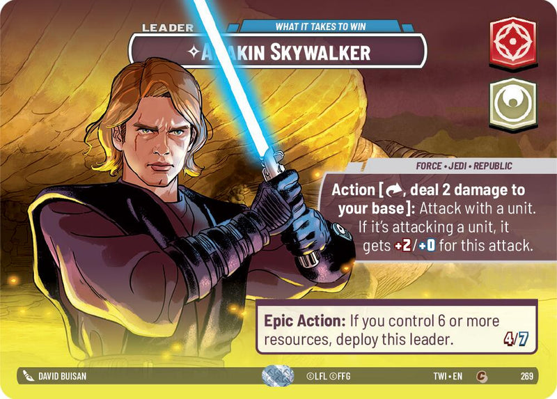 Anakin Skywalker - What it Takes to Win (269) (Showcase) (269) [Twilight of the Republic]