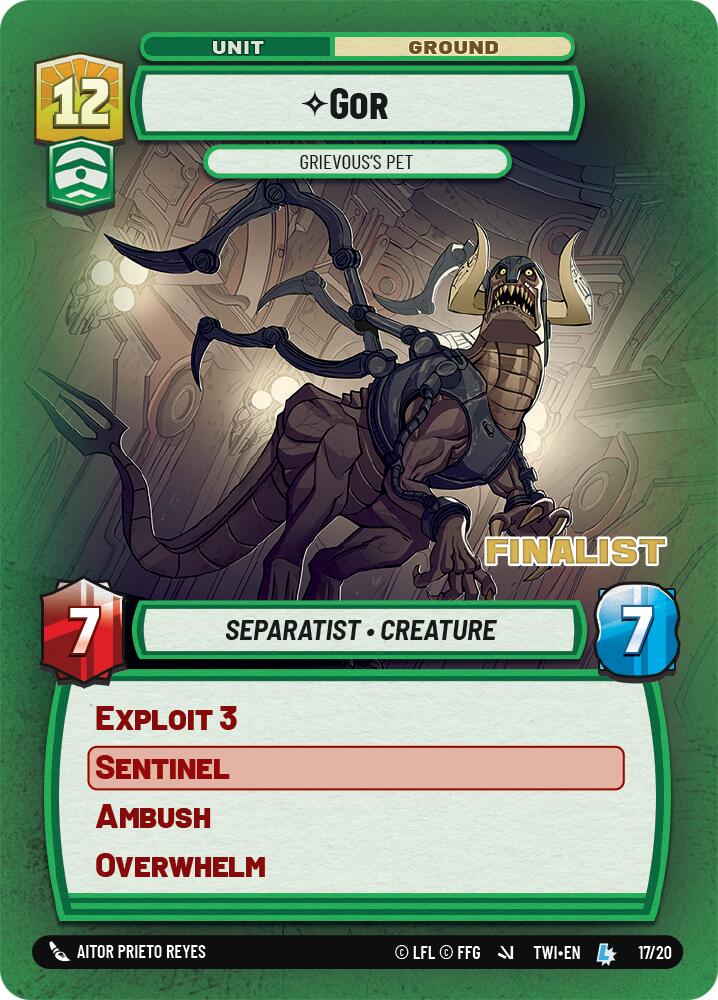 Gor - Grievous's Pet (17/20) (Finalist) (17/20) [Store Showdown Promos]