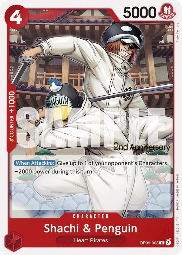 Shachi & Penguin [Emperors in the New World: 2nd Anniversary Tournament Cards]