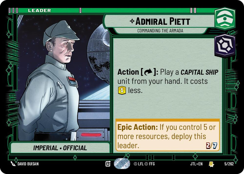 Admiral Piett - Commanding the Armada (005/262) (005/257) [Jump to Lightspeed]