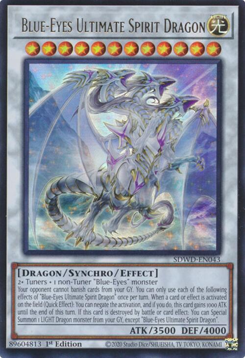 Blue-Eyes Ultimate Spirit Dragon [SDWD-EN043] Ultra Rare