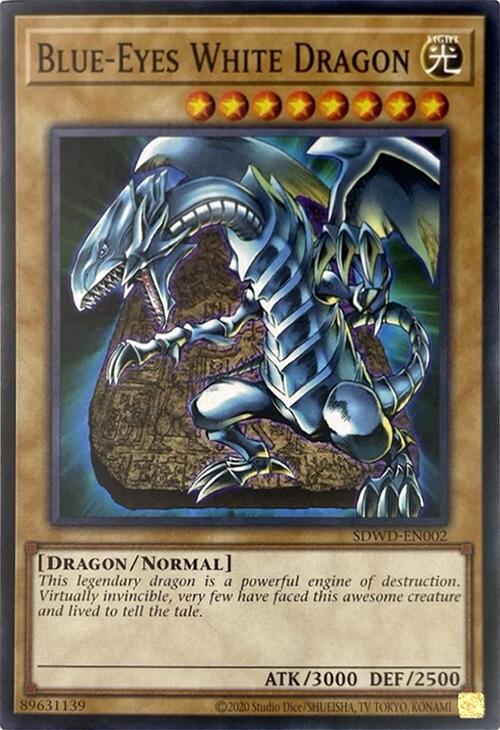 Blue-Eyes White Dragon (Unlimited Misprint) [SDWD-EN002] Common