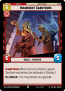 Insurgent Saboteurs (168/262) (168/262) [Jump to Lightspeed]