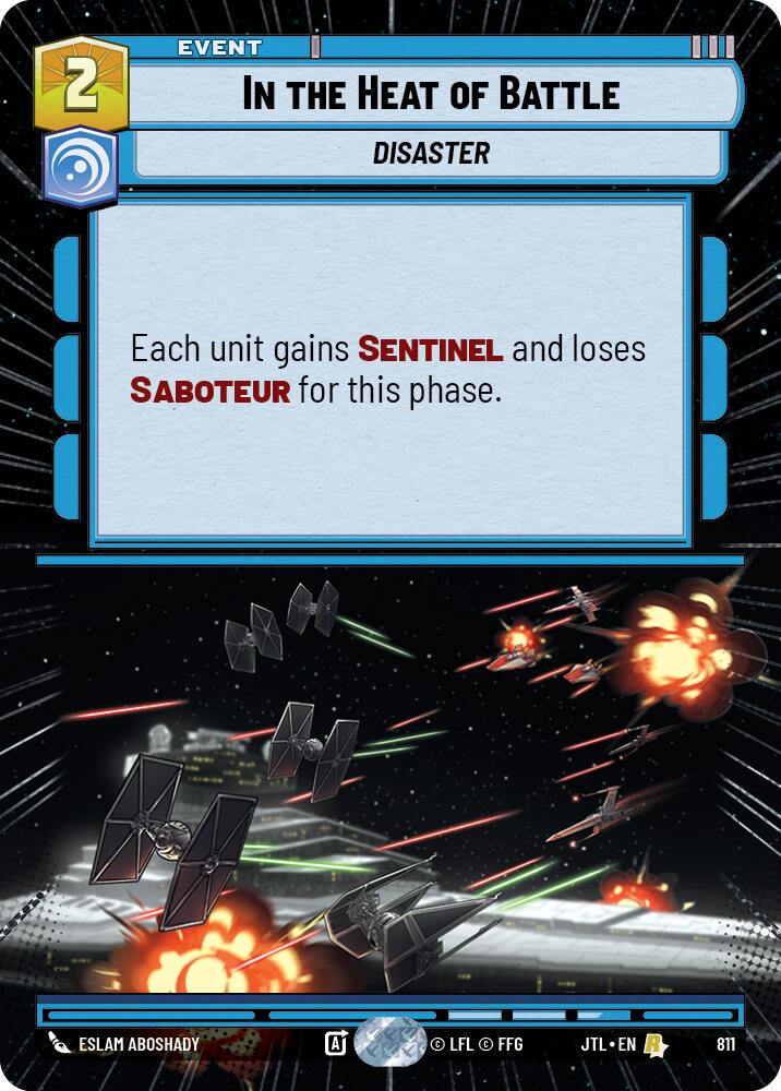 In the Heat of Battle (811) (Hyperspace Foil) (811) [Jump to Lightspeed]