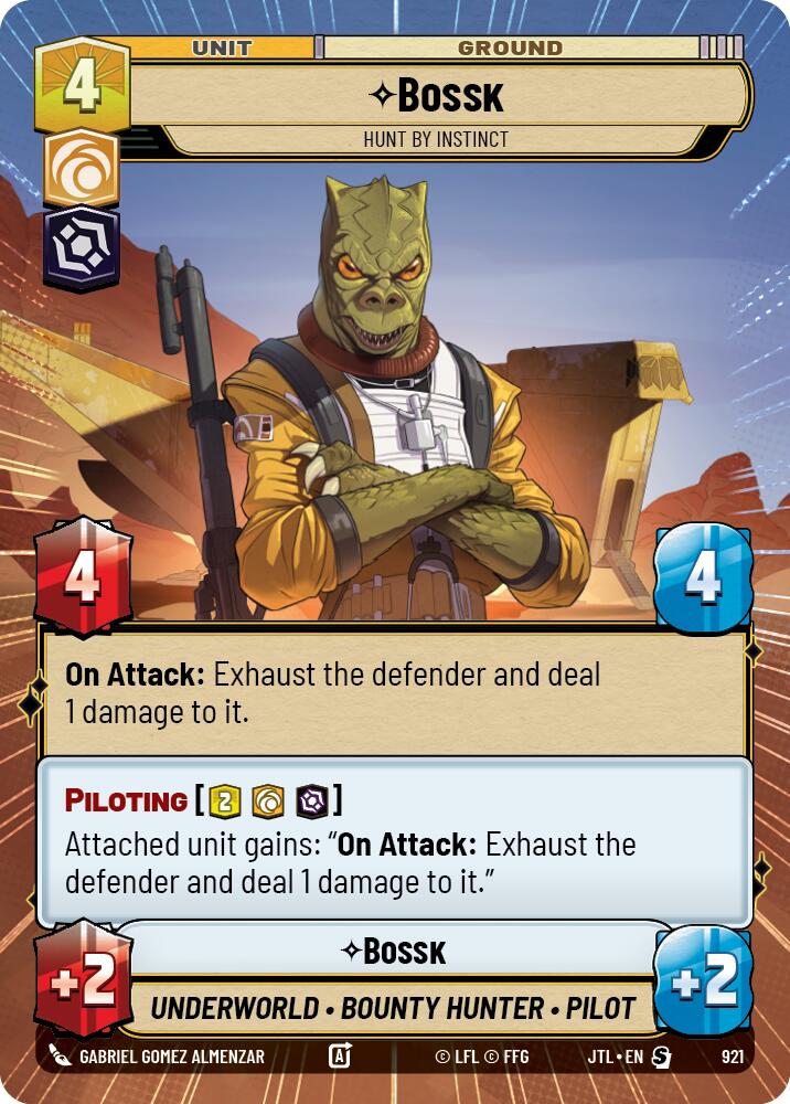 Bossk - Hunt By Instinct (921) (Hyperspace Foil) (921) [Jump to Lightspeed]