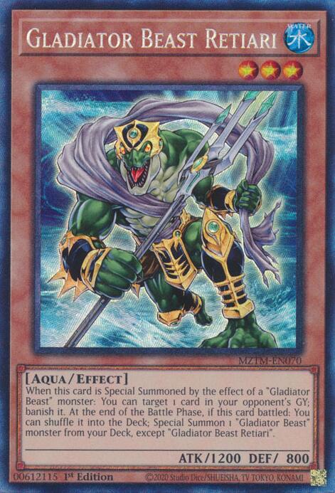 Gladiator Beast Retiari (Collector's Rare) [MZTM-EN070] Collector's Rare