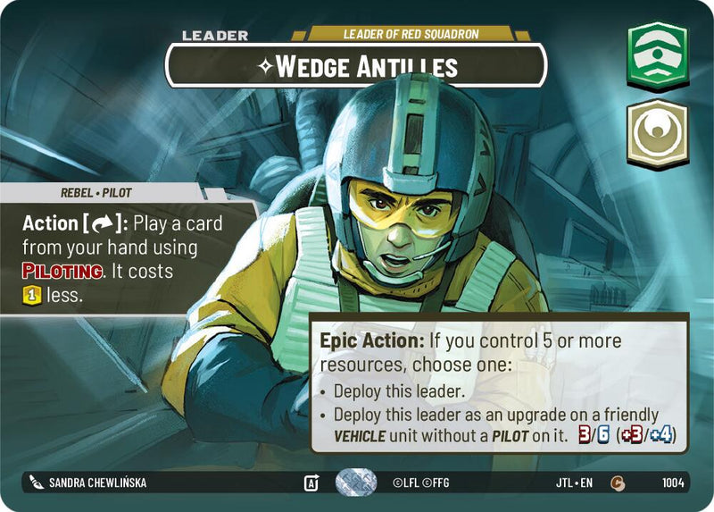 Wedge Antilles - Leader of Red Squadron (1004) (Showcase) (1004) [Jump to Lightspeed]
