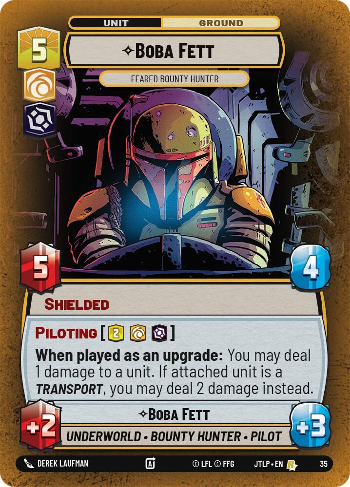 Boba Fett - Feared Bounty Hunter (Foil) (35) [Jump to Lightspeed: Weekly Play]