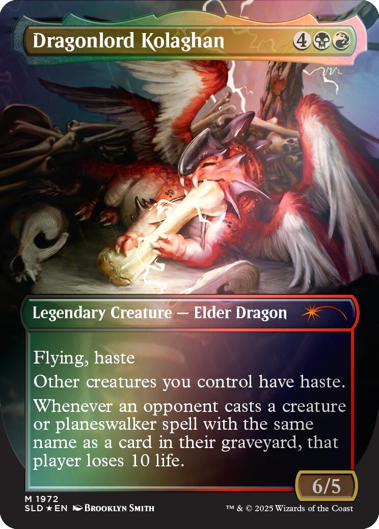 Dragonlord Kolaghan (1972) (Rainbow Foil) [Secret Lair Drop Series]