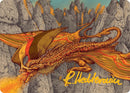Magmatic Hellkite Art Card (34/54) (Gold-Stamped Signature) [Tarkir: Dragonstorm Art Series]