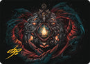 Mox Jasper Art Card (41/54) (Gold-Stamped Signature) [Tarkir: Dragonstorm Art Series]