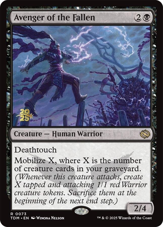 Avenger of the Fallen [Tarkir: Dragonstorm Prerelease Promos]