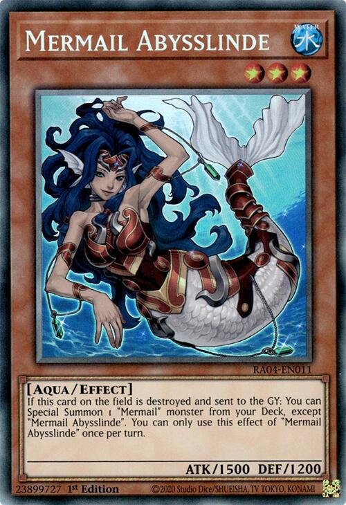 Mermail Abysslinde [RA04-EN011] Prismatic Collector's Rare