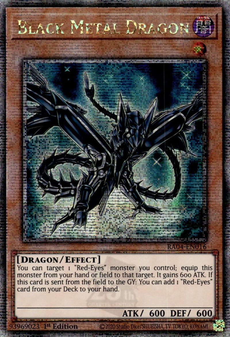 Black Metal Dragon [RA04-EN016] Quarter Century Secret Rare