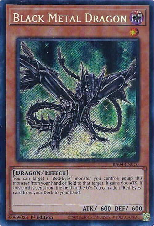 Black Metal Dragon [RA04-EN016] Secret Rare