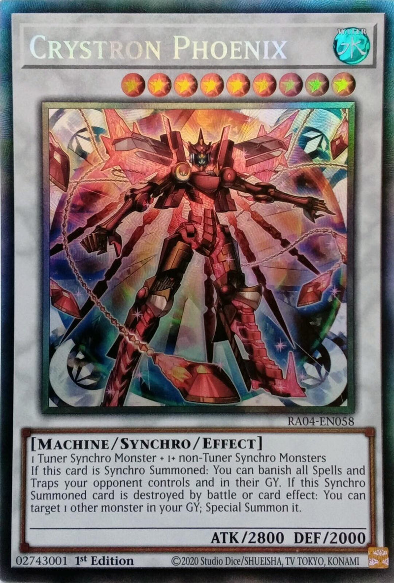 Crystron Phoenix [RA04-EN058] Prismatic Collector's Rare