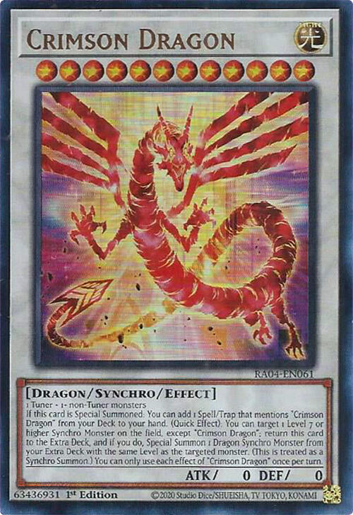 Crimson Dragon (card) [RA04-EN061] Ultra Rare