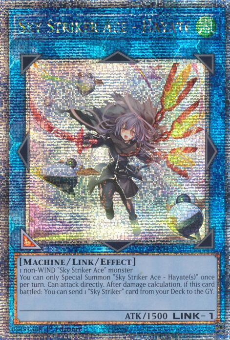 Sky Striker Ace - Hayate (New Art) [RA04-EN073] Quarter Century Secret Rare