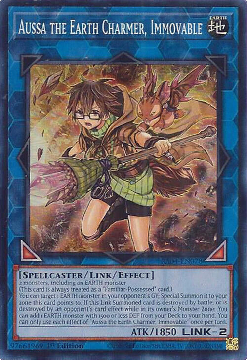 Aussa the Earth Charmer, Immovable [RA04-EN078] Super Rare