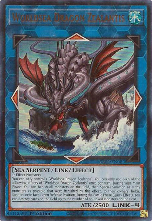 Worldsea Dragon Zealantis [RA04-EN082] Ultra Rare