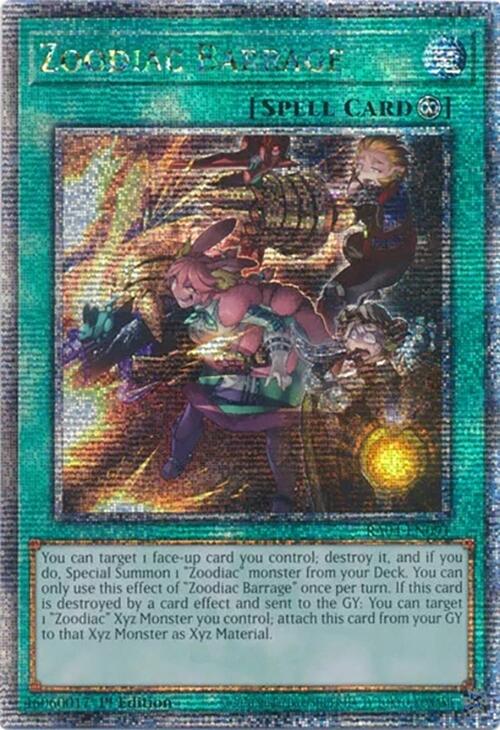 Zoodiac Barrage [RA04-EN091] Quarter Century Secret Rare