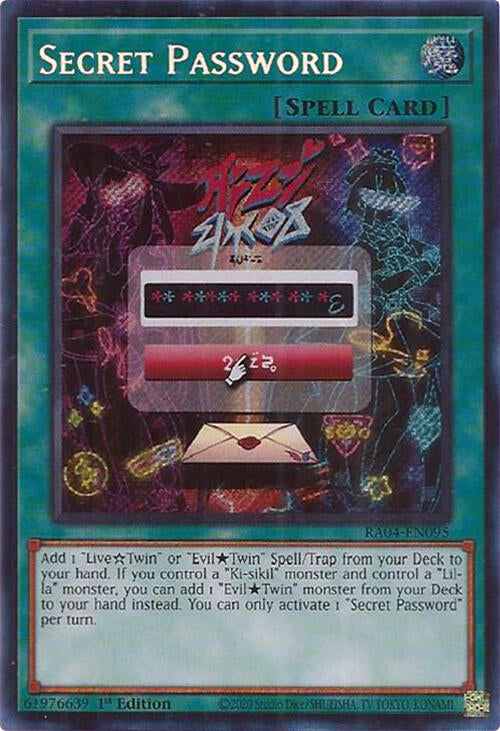 Secret Password [RA04-EN095] Secret Rare