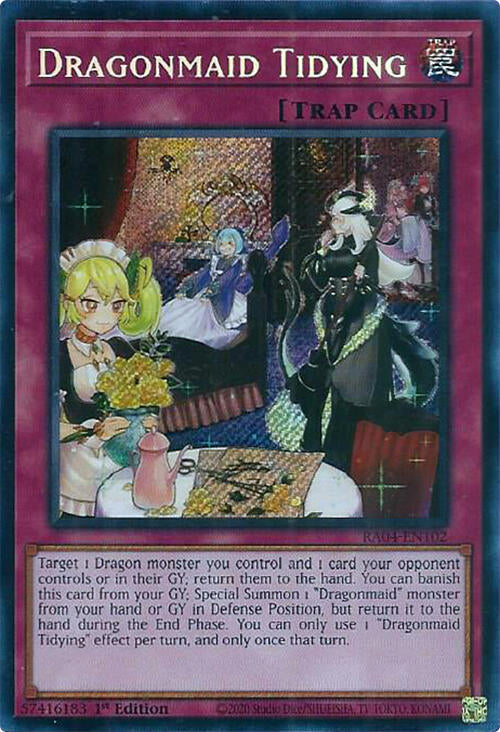 Dragonmaid Tidying [RA04-EN102] Secret Rare