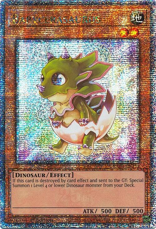 Babycerasaurus [RA04-EN131] Quarter Century Secret Rare