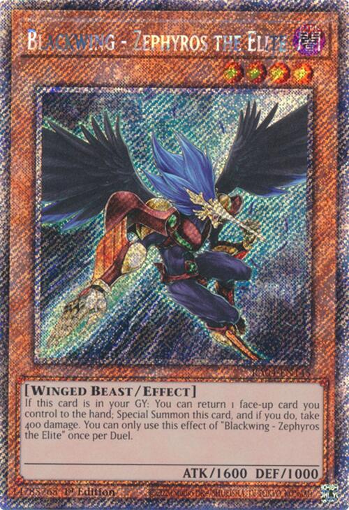 Blackwing - Zephyros the Elite [RA04-EN145] Platinum Secret Rare