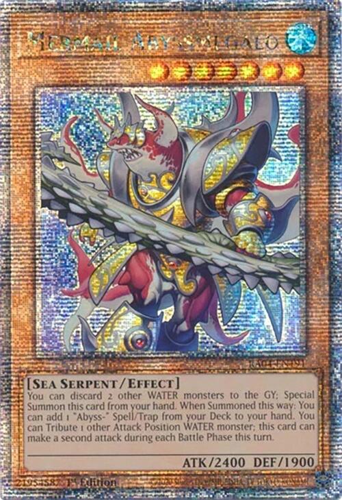 Mermail Abyssmegalo [RA04-EN191] Quarter Century Secret Rare