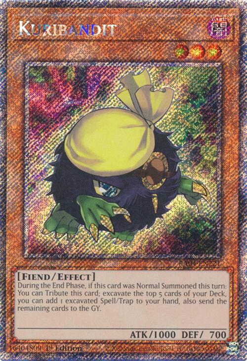 Kuribandit [RA04-EN221] Platinum Secret Rare
