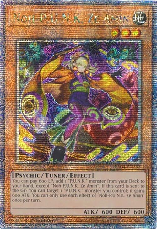 Noh-P.U.N.K. Ze Amin [RA04-EN293] Quarter Century Secret Rare
