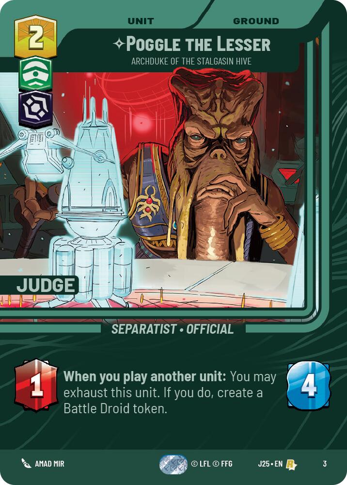 Poggle the Lesser - Archduke of the Stalgasin Hive (3) (3) [Judge Promos]