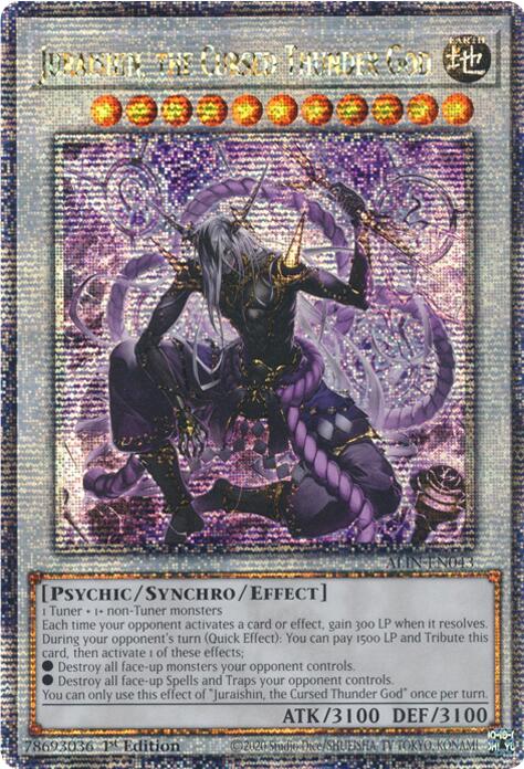 Juraishin, the Cursed Thunder God [ALIN-EN043] Quarter Century Secret Rare