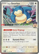 Hop's Snorlax (117/159) (EB Games) (Cosmos Holo) [Scarlet & Violet: Journey Together]