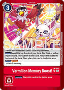 Vermillion Memory Boost! [LM-045] (Limited Card Pack -Billion Bullet-) [Limited Card Pack -Billion Bullet-]
